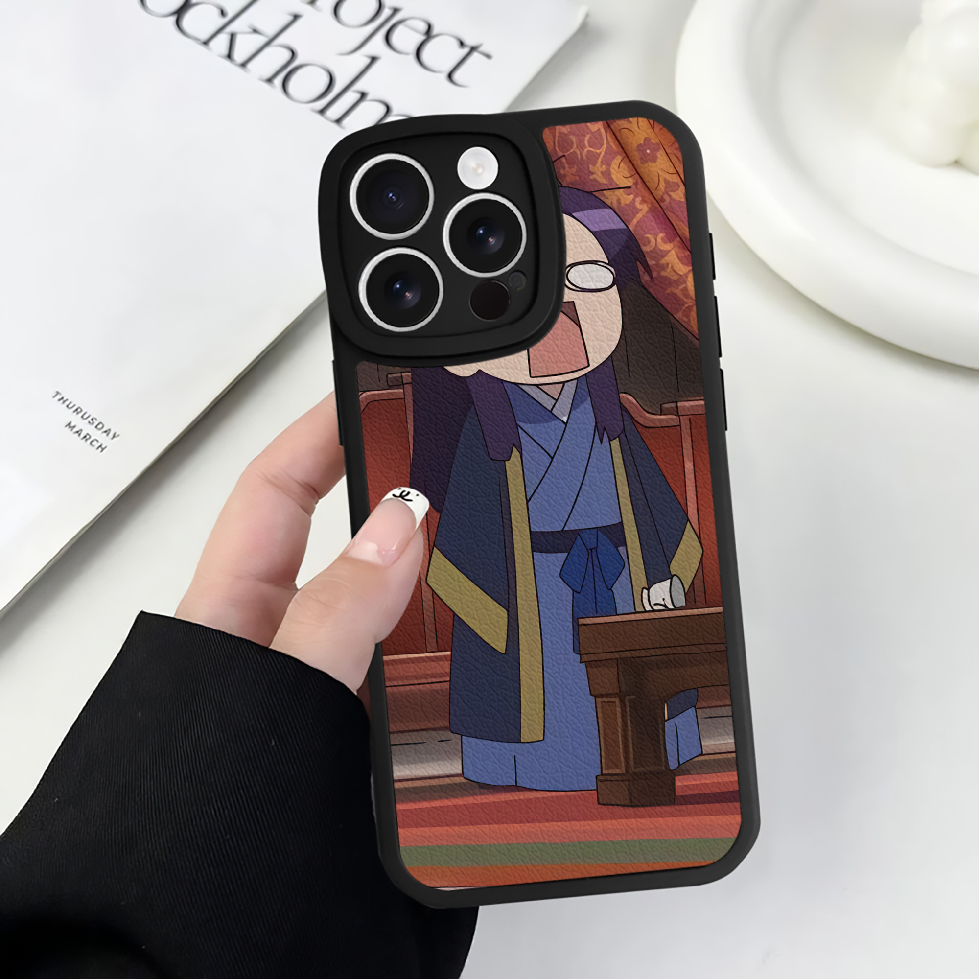 薬屋のひとりごと The Apothecary Diaries 【iPhone 16シリーズ対応】シリコンスマホケース（レザー調） 材質：シリコン
